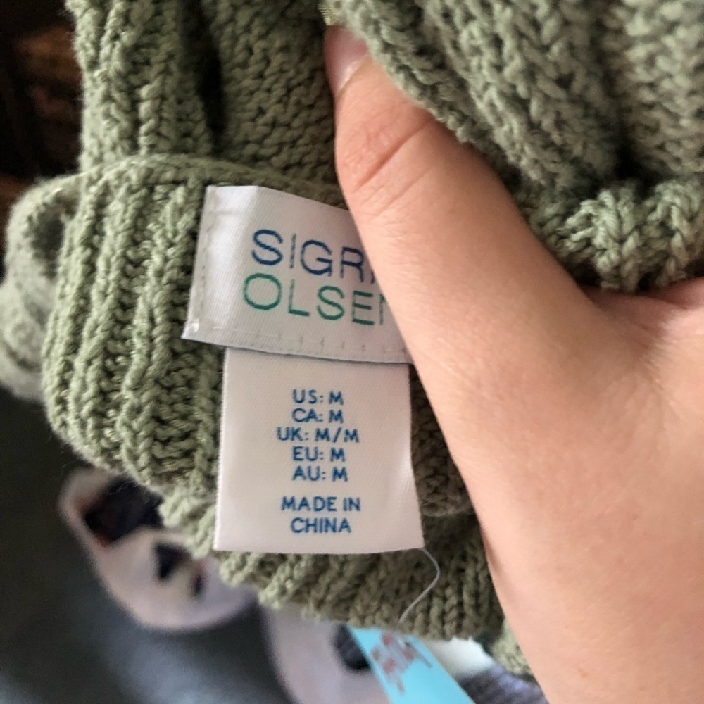 Sigrid Olsen Sweater Shell NWT Tank Top Green Medium Large - Picture 9 of 9
